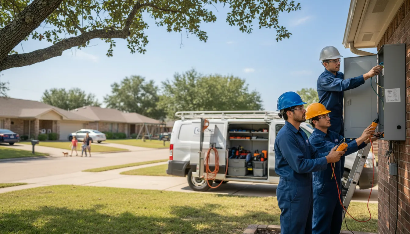 Certified electrician providing emergency electrical services in Hollins, AL